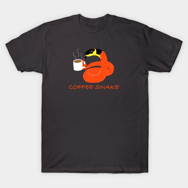 Coffee Snake T-Shirt by SNK Kreatures